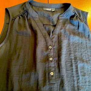 Women’s black sleeveless crape woven blouse